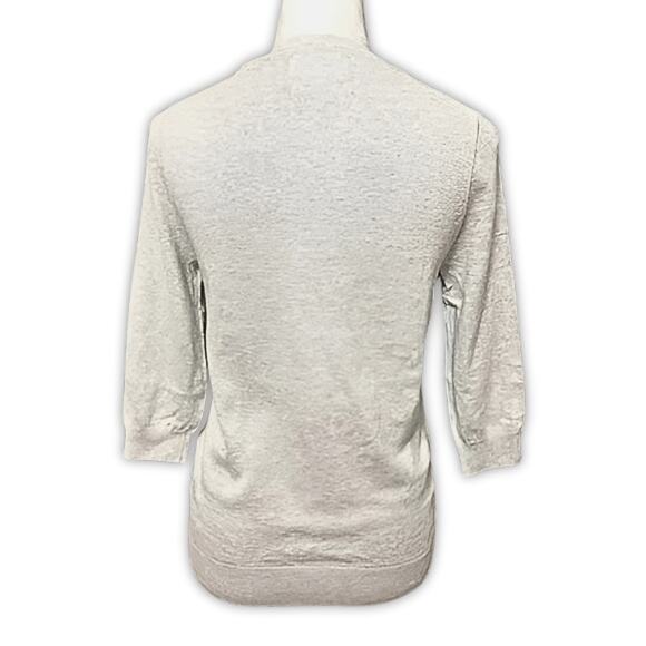 Weatherproof Vintage Sweater Soft Cotton Cashmere Butterfly Design Gray W XS NWT - Picture 5 of 10